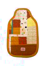 Image 2 of ORANGE AND YELLOW HOT WATER BOTTLE COVER