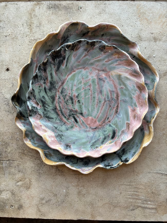 Sunset Wake Plate Set