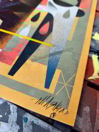 Image 3 of Abtract Cat ( with a Orange ear ) - Customised print - ONE OF A KIND