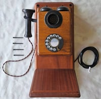 Image 1 of 121 Wall Telephone + Wall Board