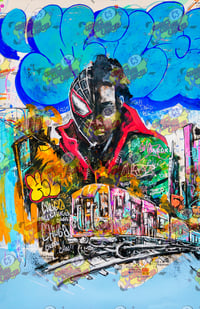 11" x 17" MILES MORALES ART PRINT BY BRANFLAKES ART