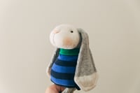 Image 2 of Bun-Bun - Sculpted Sock Rabbit with Lop Ears