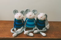 Image 3 of Bun-Bun - Sculpted Sock Rabbit with Lop Ears