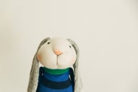 Image 1 of Bun-Bun - Sculpted Sock Rabbit with Lop Ears