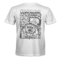 Image 1 of Confusion magazine - "Backyard DIY" t-shirt (white)