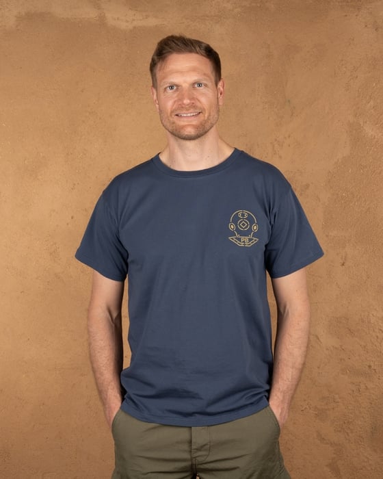 Image of 1969 Sports Tee Scuba Blue by Pike Brothers