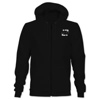Image 2 of Confusion magazine - "Backyard DIY" zip-hoodie (black)