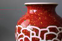 Image 3 of GRAND VASE JARRE - Red Blossom