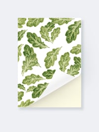 Image 1 of Notebook A5 "Ek"<br><em>Leafs Floating in Space – Pattern Collection</em>