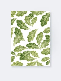 Image 2 of Notebook A5 "Ek"<br><em>Leafs Floating in Space – Pattern Collection</em>
