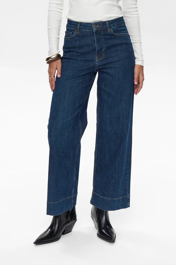 Image of 2-Nuparis Cropped Jeans Dark Blue 