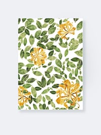 Image 2 of Notebook A5 "Kaprifol"<br><em>Leafs Floating in Space – Pattern Collection</em>
