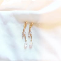 Image 2 of Golden leaf earrings 