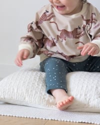 Image 1 of LEGGING ALMA  côtelé vert | Coton biologique