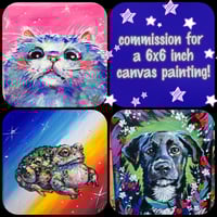 Commission for a 6x6 inch canvas painting!