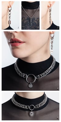 Set Earrings + "Orbis" Choker