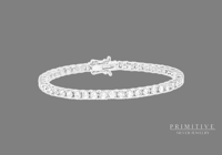 925 Silver Natural Diamond Tennis Bracelet