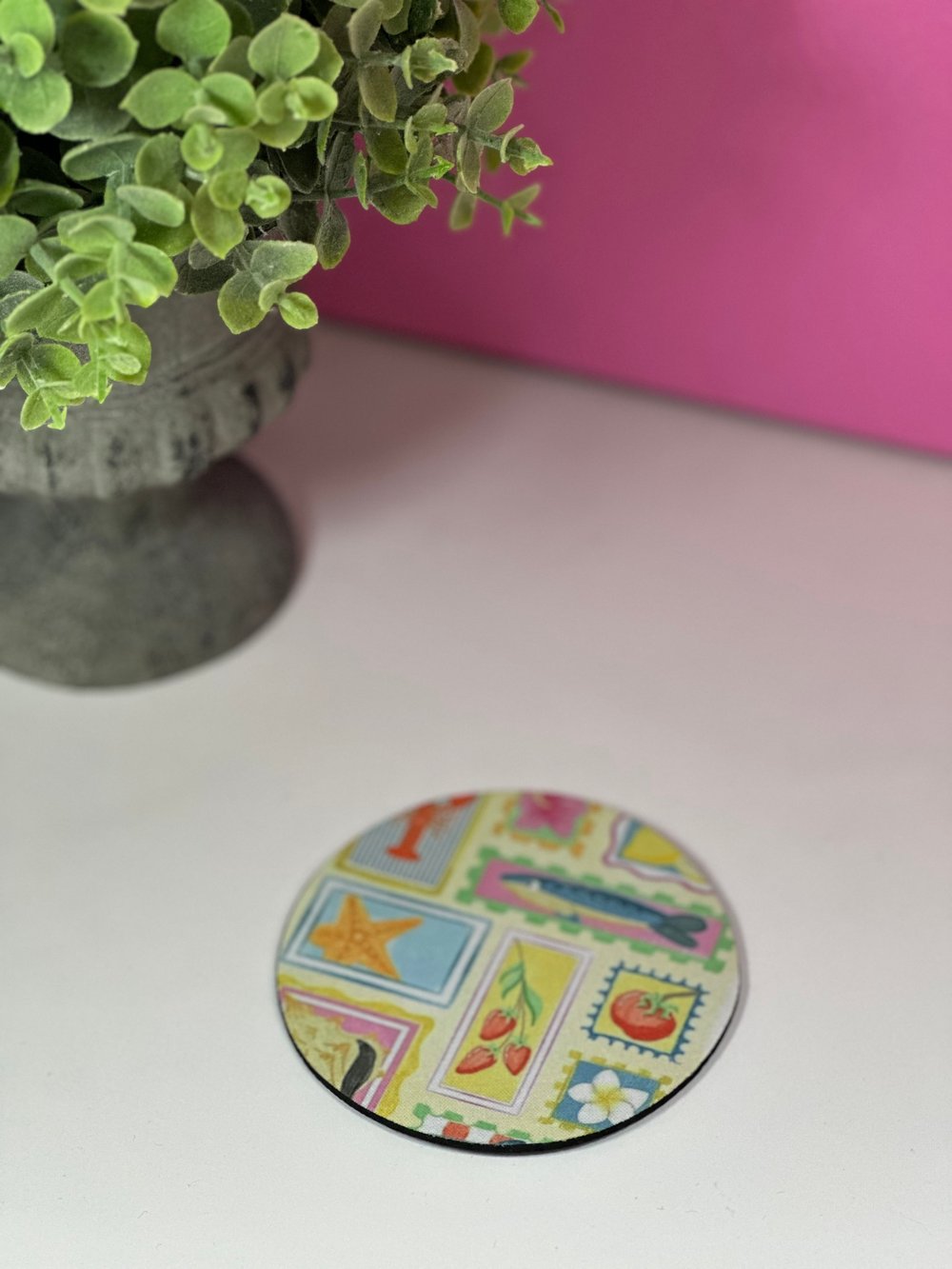 Image of 'Tropical Postcard'  Foam Coaster