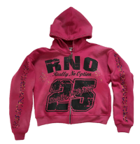 Image 1 of “COTTON CANDY” SPLATTER RHINESTONE HOODIE