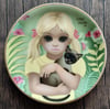 My Kitty Plate, by Margaret Keane (1977)