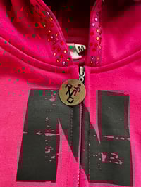 Image 5 of “COTTON CANDY” SPLATTER RHINESTONE HOODIE