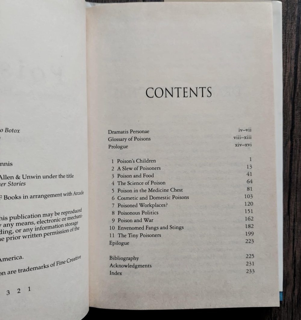 POISONS: A History from Hemlock to Botox, by Peter Macinnis