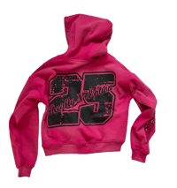 Image 2 of “COTTON CANDY” SPLATTER RHINESTONE HOODIE