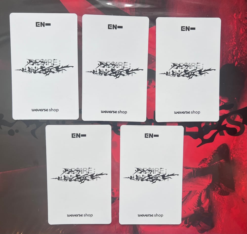 Image of Enhypen ‘DESIRE : UNLEASH’ Weverse Shop POB Photocard