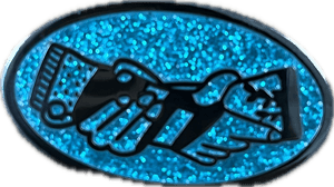 Image of Skate Like a Girl Sparkly Arms Enamel Pin