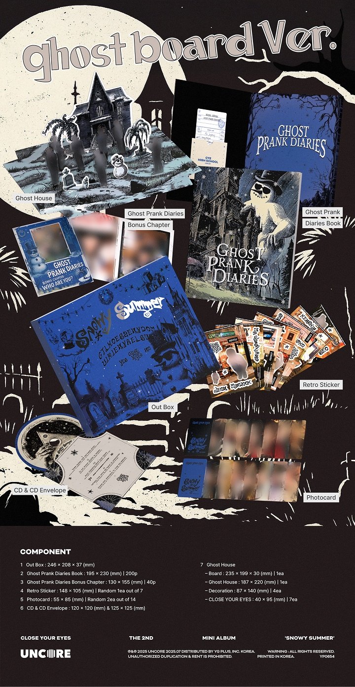 Image of [PRE-ORDER] Close Your Eyes ‘Snowy Summer’ (Ghost Board Ver.)