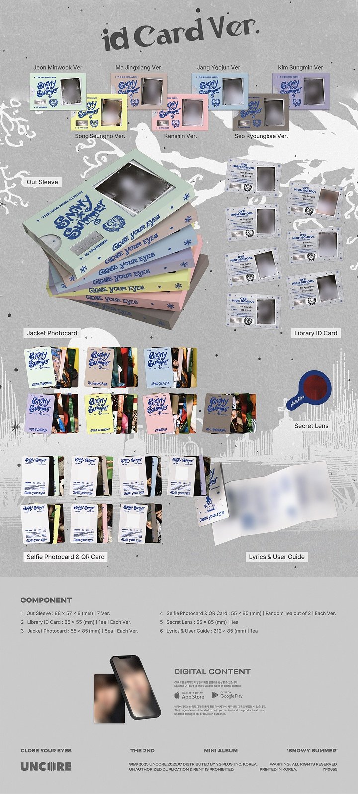 Image of [PRE-ORDER] Close Your Eyes ‘Snowy Summer’ (ID Card Ver.)