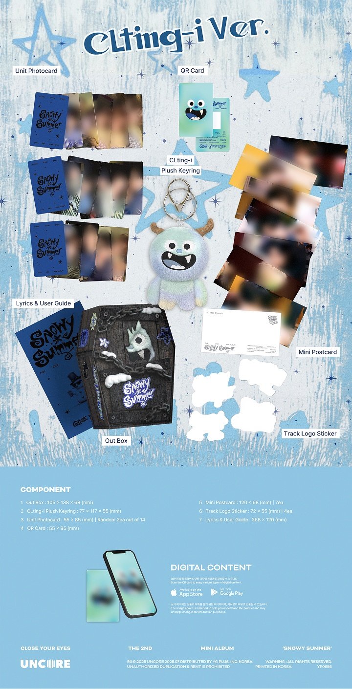 Image of [PRE-ORDER] Close Your Eyes ‘Snowy Summer’ (CLting-I Ver.)
