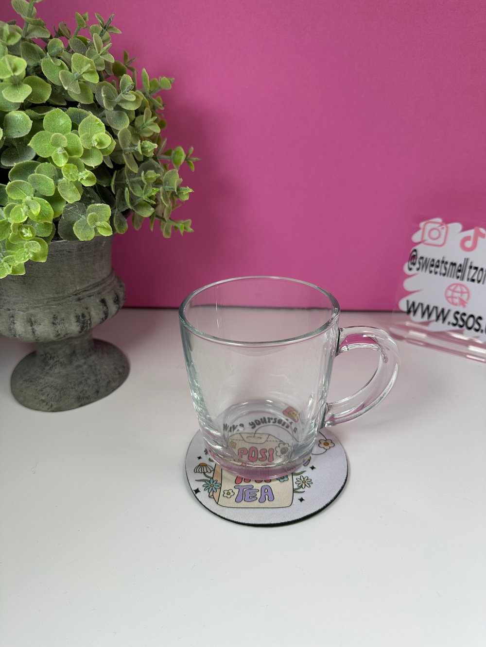 Image of 'Positivi-Tea' Foam Coaster