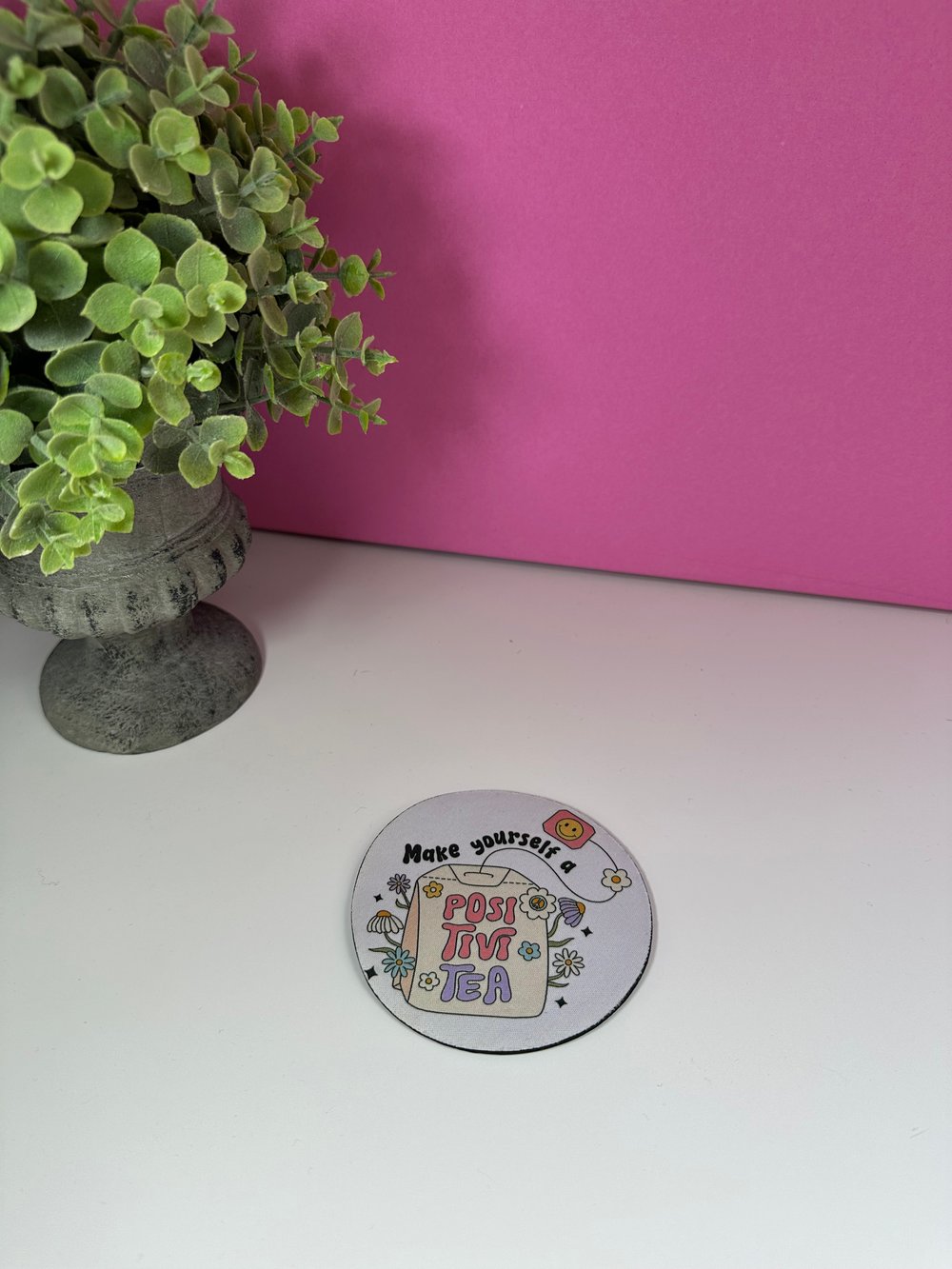 Image of 'Positivi-Tea' Foam Coaster