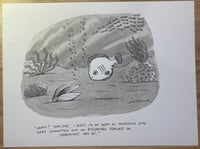 Image 1 of Original New Yorker cartoon “Happy? Yeah, sure.”