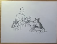 Image 1 of Original New Yorker cartoon “Goldfish Martini”