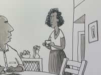 Image 2 of Original New Yorker cartoon "Yearlong Fever Dream of Chaos and Despair.”