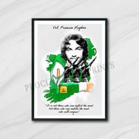Image 1 of Francis Hughes watercolour effect tribute A3 print (unframed).