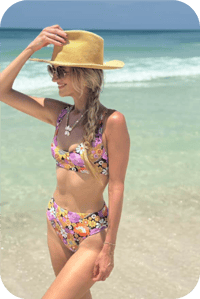 Image 1 of Sunny Days Bikini In Psychedelic Meadow Pink