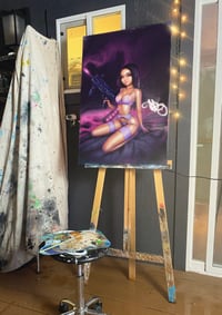 Image 3 of 14"X25" custom canvas portrait