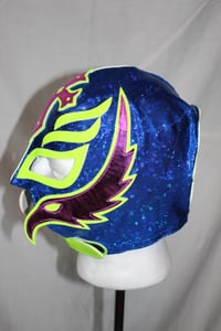Image 3 of REY MYSTERIO DARK BLUE & NEON GREEN SEMI PRO
