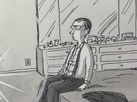 Image 3 of Original New Yorker cartoon "Does this lens flare make me look fat?"