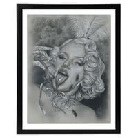Glitter Bomb Original Framed Drawing