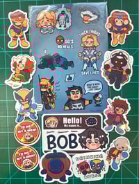Image 1 of Comic Stickers & Meme Rivals Stickersheet