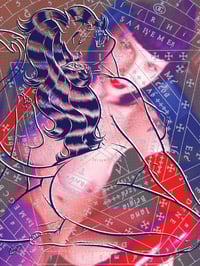 FLEXIBLE (Szandora Enochian Halftone) Silkscreen Print