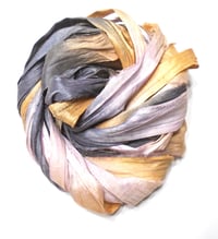 Ready To Ship! 10YD. GHOST TOWN HAND DYED SARI SILK RIBBON BY COLOR BURST SILK