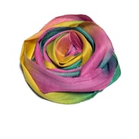 Image 5 of Ready To Ship! 10YD. WILD FLOWERS HAND DYED SARI SILK RIBBON BY COLOR BURST SILK