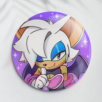 Image 1 of Rogue the Bat "Hush" Pin