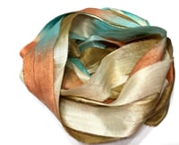 Image 2 of Ready To Ship! 10YD. FIESTA HAND DYED SARI SILK RIBBON BY COLOR BURST SILK
