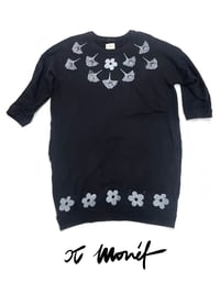 Image 2 of Handprinted Sweatshirt Dress (Size L)